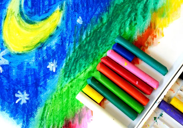 Crayons pastel huile — Photo