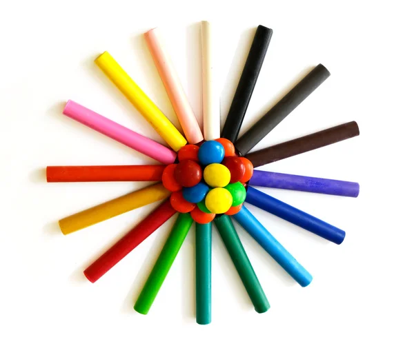 Petrol pastel boya kalemi — Stok fotoğraf