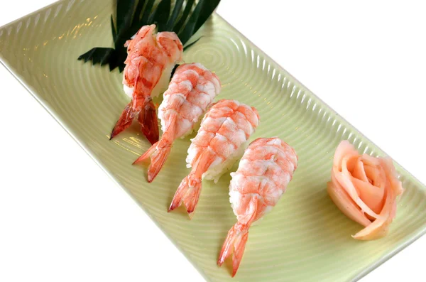 Räkor sushi — Stockfoto