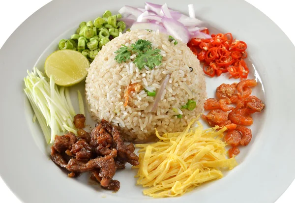 Смешанный рис, тайская еда — стоковое фото