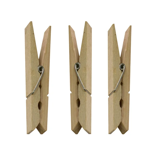 Dřevěná oblečení pin — Stock fotografie