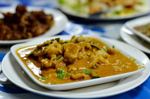 Curry rosso con carne di maiale — Foto Stock
