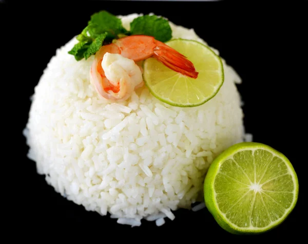 Rýže a krevety — Stock fotografie