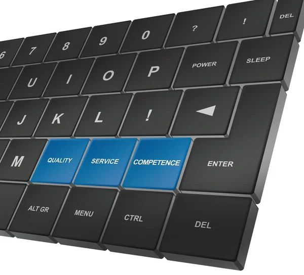 Keyboard with special keys — Stock Photo, Image