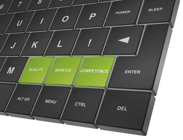 Tastatur mit speziellen Tasten — Stockfoto