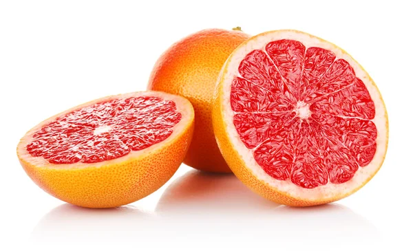 Грейпфруты свежие фрукты в разрезе — стоковое фото