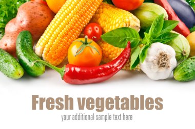 Fresh vegetable with leaves clipart