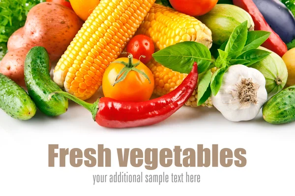 Fresh vegetable with leaves — Stock Photo, Image