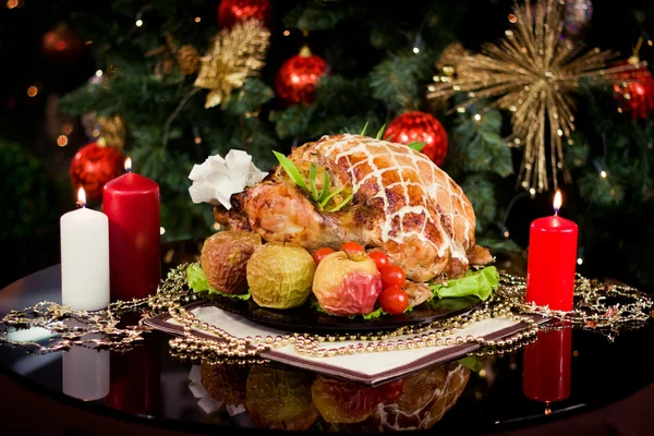 Christmas new year dinner — Stock Photo, Image