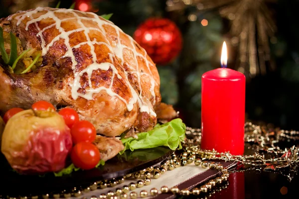 stock image Christmas new year dinner