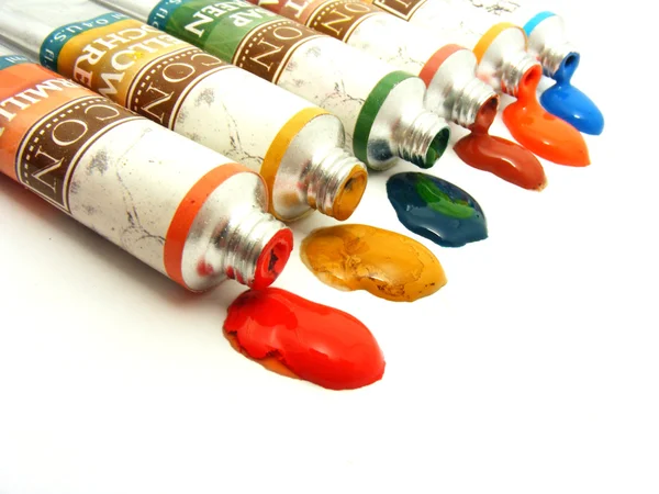 Assorted paints Stock Photo