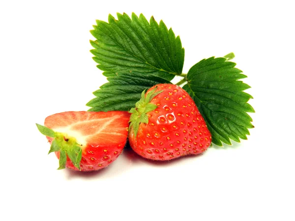 Izolované čerstvé jahody ovoce — Stock fotografie