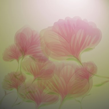 Abstract flowers clipart