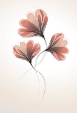 Abstract flowers clipart