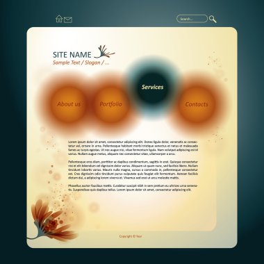 Website template clipart