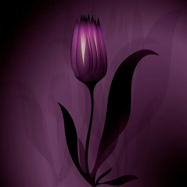 Leuchtende Tulpe — Stockvektor