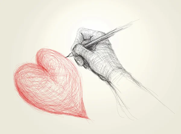 Σχεδίασης καρδιά — Διανυσματικό Αρχείο