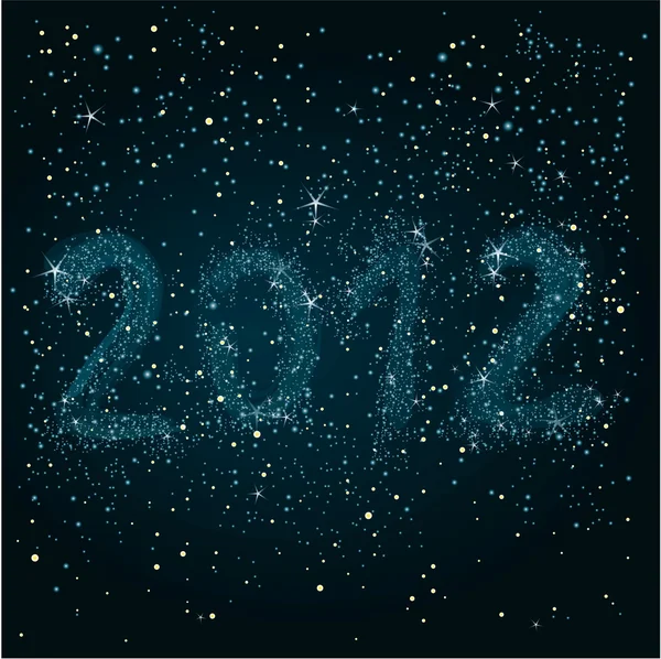 Ночное небо 2012 — стоковый вектор