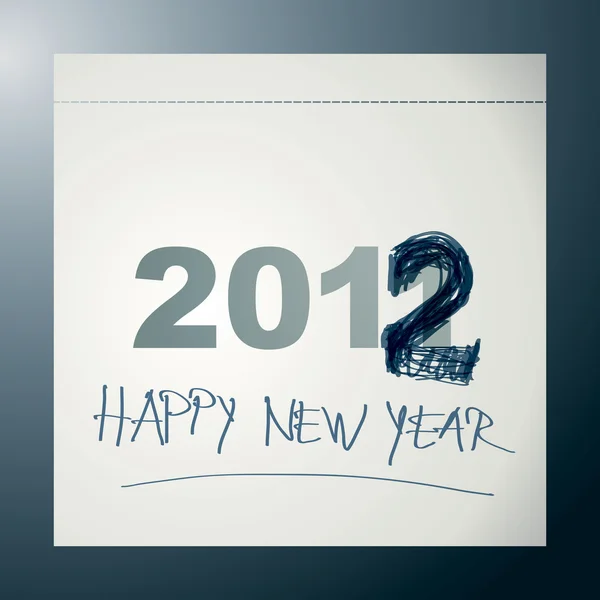 Nieuwjaarskaart 2012 — Stockvector