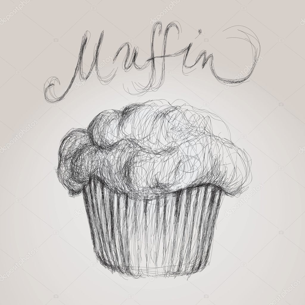 227 Muffin Drawing High Res Illustrations - Getty Images