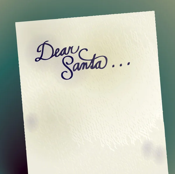 サンタへの手紙 — ストックベクタ