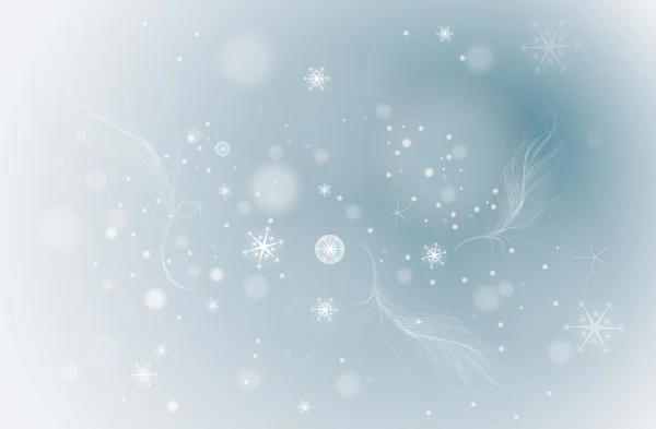 Plume dans le ciel d'hiver — Image vectorielle