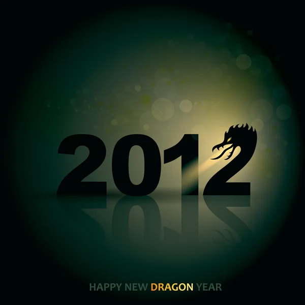 Dragon jaar 2012 — Stockvector