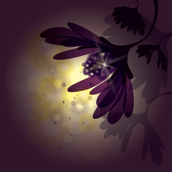 Astratto fiore viola — Vettoriale Stock