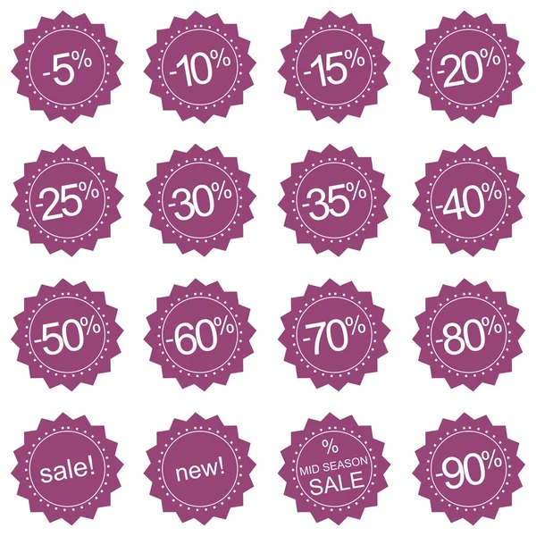 stock vector Retro vector sale icons, tag stickers or labels