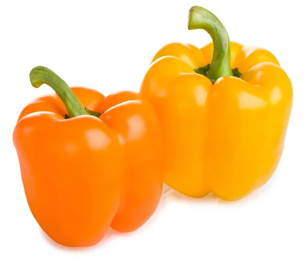 Oranje en gele peper — Stockfoto