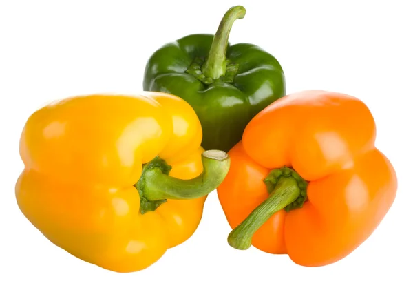 Three bell peppers — Fotografie, imagine de stoc