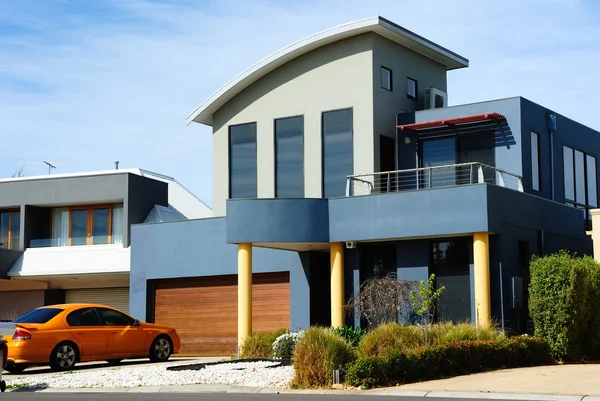 Gyönyörű modern ház, új architektúra — Stock Fotó