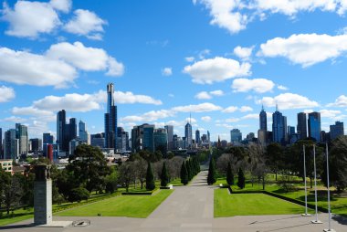 Melbourne şehir manzarası