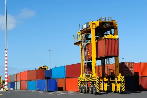 Nosič kontejnerů portu — Stock fotografie