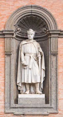 Statue in Royal Palace, Naples, Italy clipart