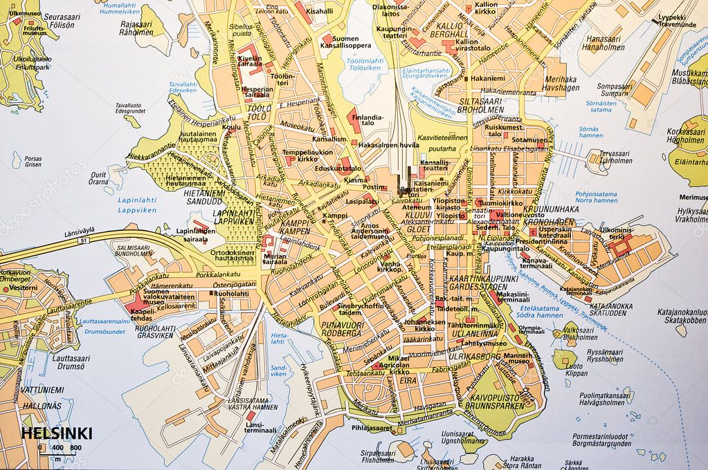Helsingfors karta — Stockfotografi © arkanoide #6760278