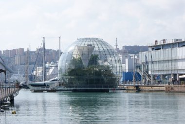 Genoa, acquarium and biosphere clipart