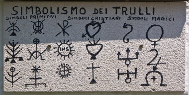 Trulli symbolism clipart