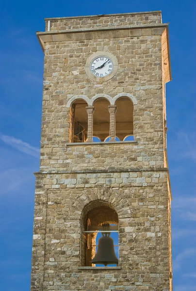 Glockenturm der Basilika, Castellabate, Italien, Europa — Stockfoto