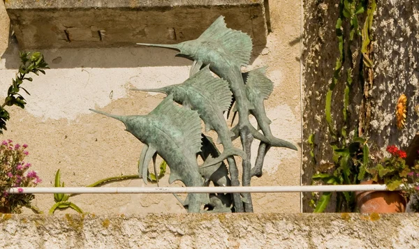 Рыба-меч, скульптура — стоковое фото