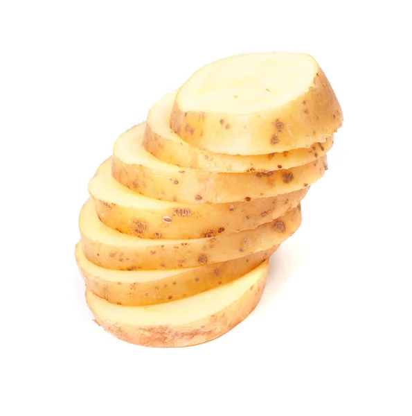 Patatas amarillas en rodajas — Foto de Stock