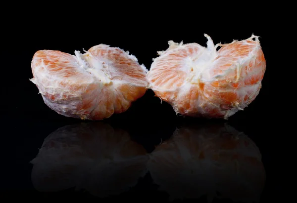 Halves of peeled tangerine — Stock Photo, Image