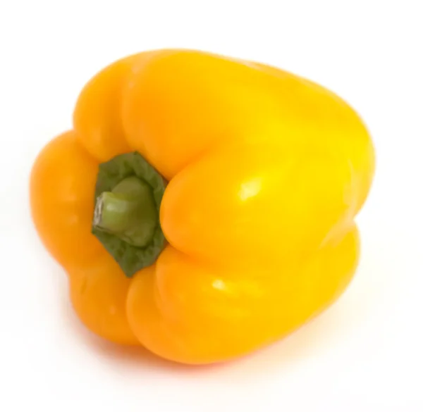 Žlutá paprika na straně — Stock fotografie