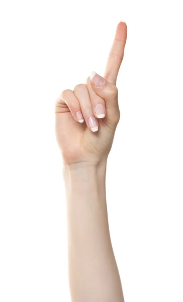 Woman hand number one — Stock Photo, Image