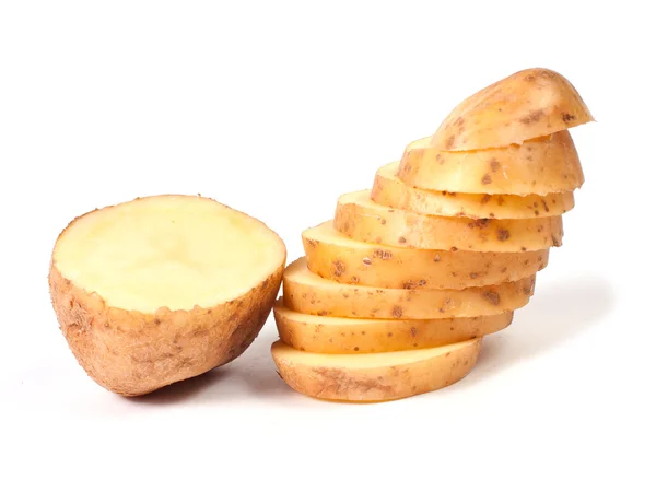 Plátky žluté brambory — Stock fotografie