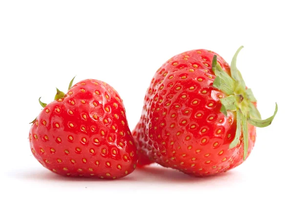 Zwei schöne Erdbeeren — Stockfoto