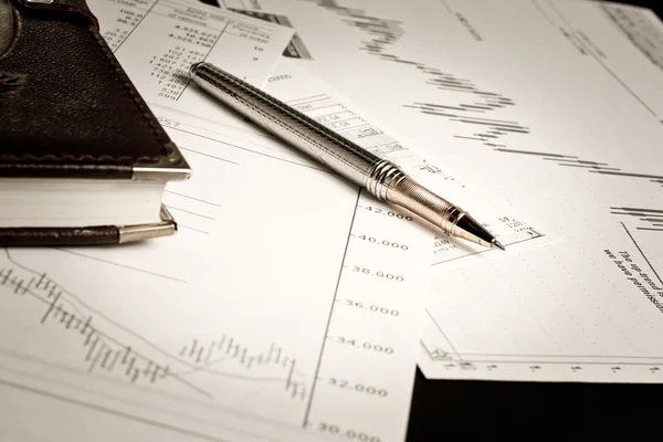 Financiële businessplan — Stockfoto