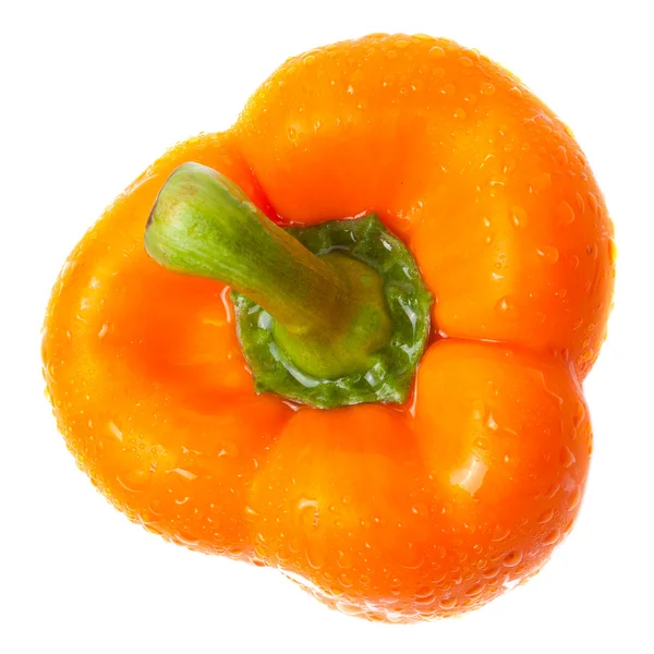 Fresh orange pepper top — Stock Photo, Image