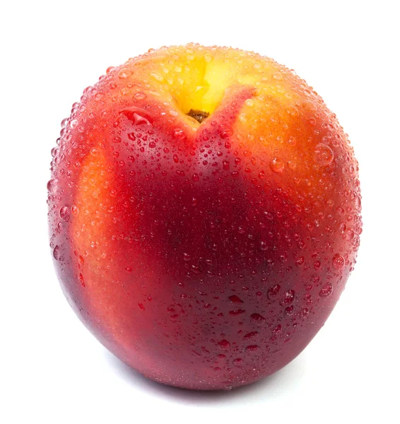 Nectarine with water drops — Stock Photo, Image