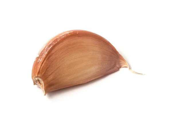Single garlic clove closeup — Stock Photo, Image